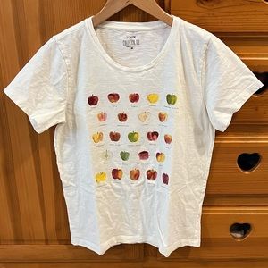 J. Crew Collector Tee (Apple Print)